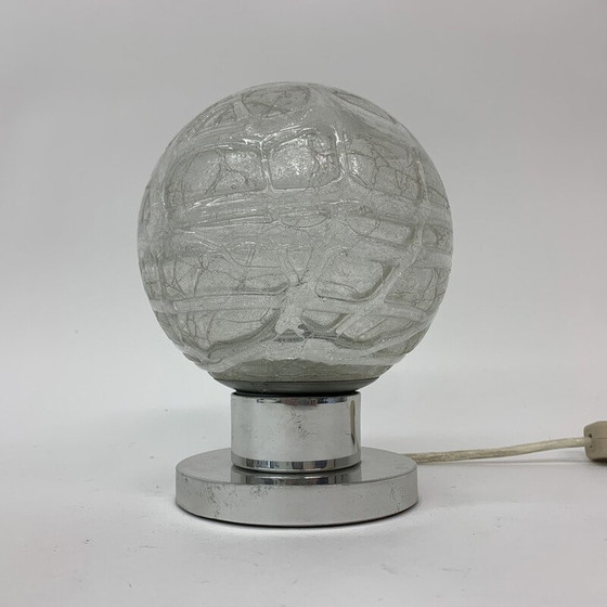 Image 1 of Lampe de table en verre du milieu du siècle par Doria Leuchten, Allemagne, années 1970
