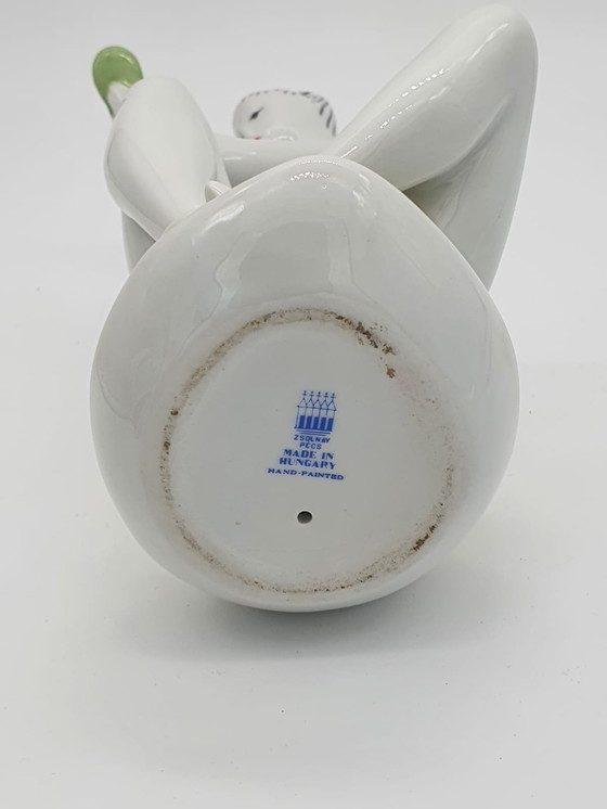 Image 1 of Figurines en porcelaine Art déco de János Török pour Zsolnay, 1940