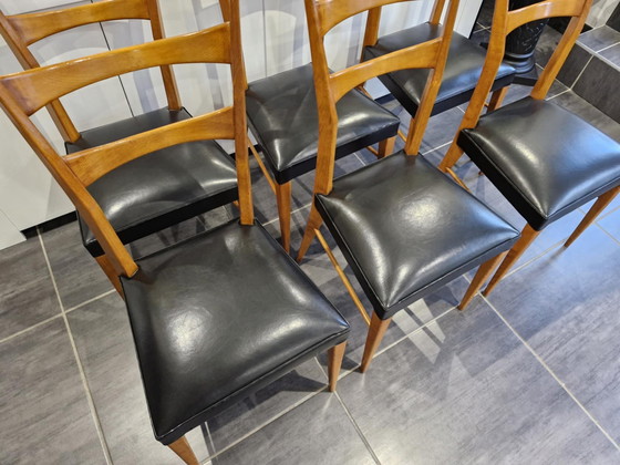 Image 1 of Suite De 6 Chaises De Design Italien, Des Années 1960. 
