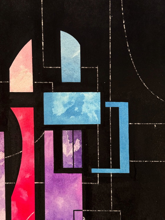 Image 1 of Eugène Eechaut (1928-2019) - Composition géométrique 1974