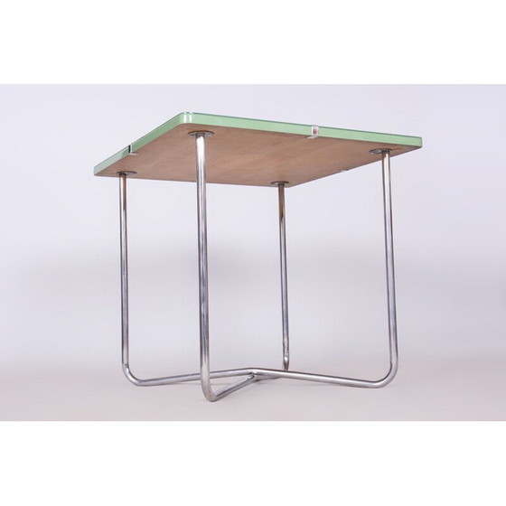 Image 1 of Table vintage Bauhaus en acier chromé pour Hynek Gottwald, Tchécoslovaquie 1930