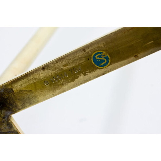 Image 1 of Lampadaire vintage suédois en laiton par Böhlmarks, 1940