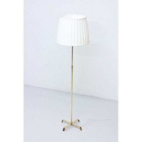 Image 1 of Lampadaire vintage suédois en laiton par Böhlmarks, 1940