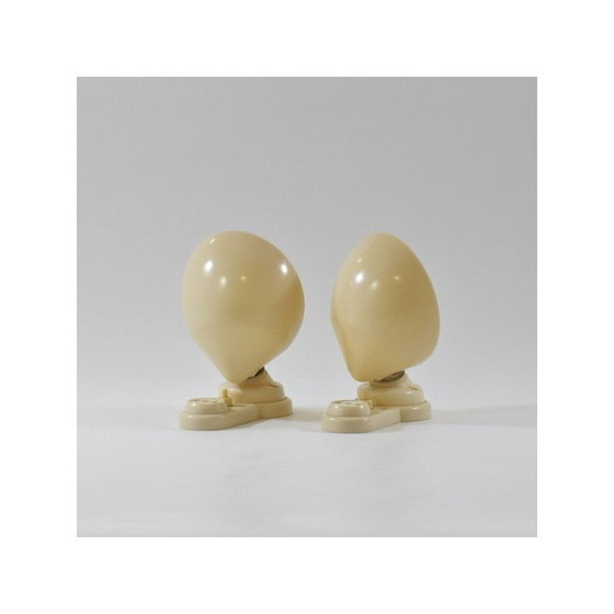 Image 1 of Paire d'appliques en bakélite ivoire, 1930-1940