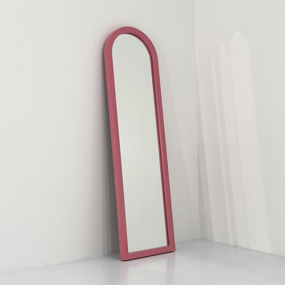 Image 1 of Miroir à cadre rose d'Anna Castelli Ferrieri pour Kartell, 1980S