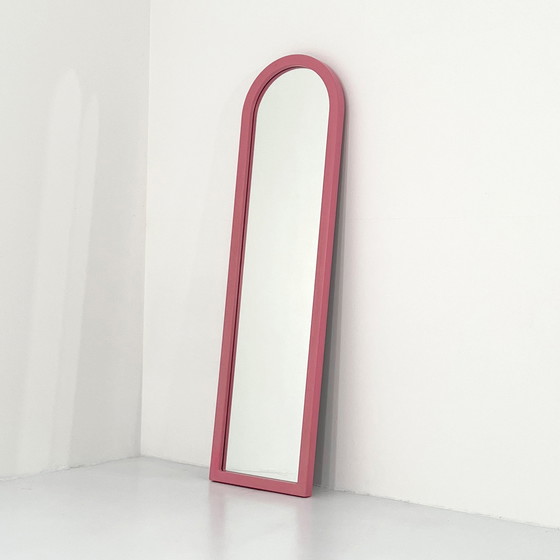 Image 1 of Miroir à cadre rose d'Anna Castelli Ferrieri pour Kartell, 1980S