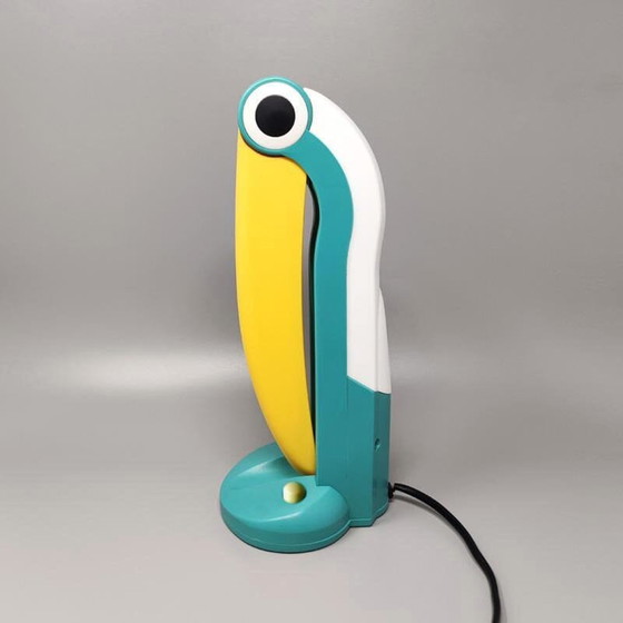 Image 1 of 1980S Stunning Toucan Table Lamp By H.T. Huang For Lenoir