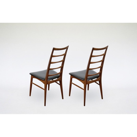 Image 1 of Paire de chaises Lis vintage en teck à dossier échelonné par Niels Koefoed pour Koefoeds Hornslet, 1960s