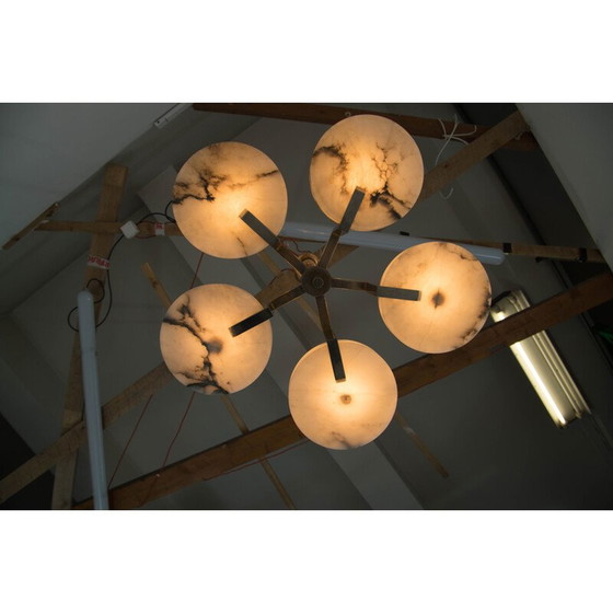 Image 1 of Lustre en marbre art déco, 1930