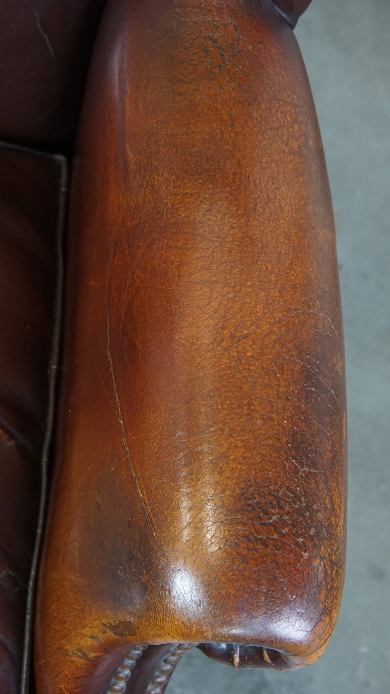 Image 1 of Fauteuil à oreilles en peau de mouton