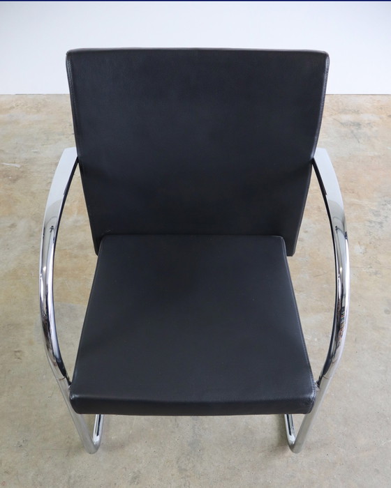 Image 1 of 8X Chaises luge en cuir Artifort par Wolfgang Mezger