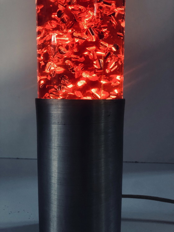 Image 1 of Lampe à Paillettes Vintage • Glitter Lamp • Space Age • 1970