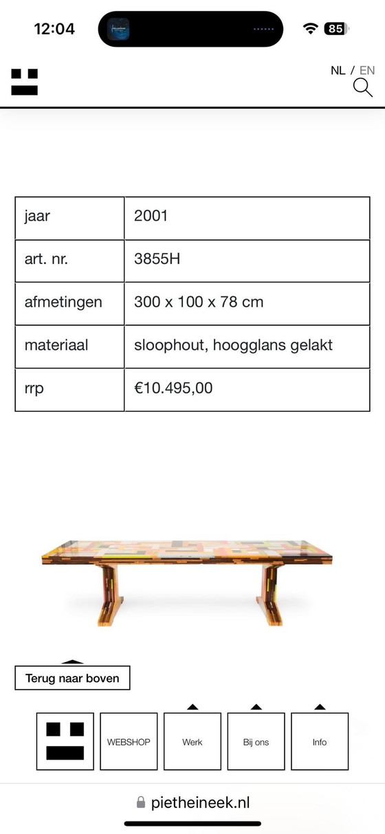 Image 1 of Piet Hein Eek Table en bois de rebut.