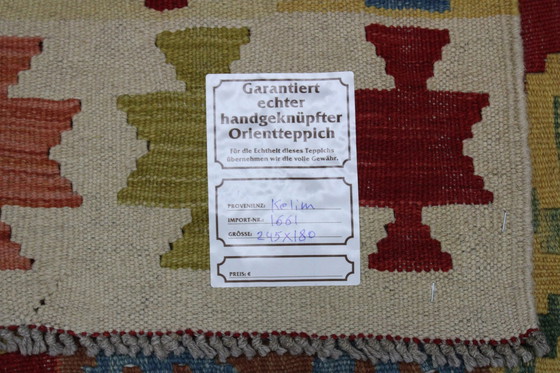 Image 1 of Original Old Style Kelim Afghan 245 X 180 Cm Top Condition