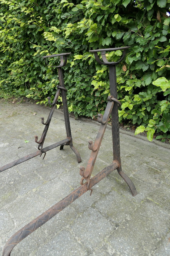 Image 1 of 2x boules de feu antiques lourdes et vintage