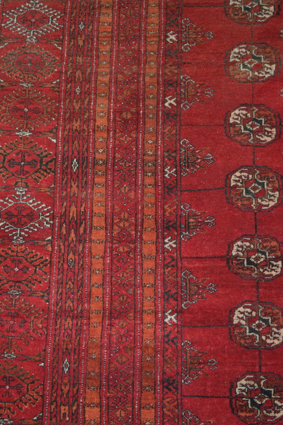 Image 1 of Tapis berbère rouge, fabriqué en Afghanistan