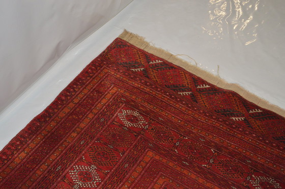 Image 1 of Tapis berbère rouge, fabriqué en Afghanistan