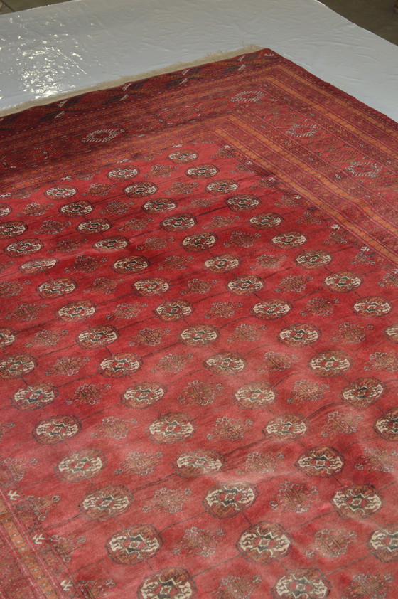 Image 1 of Tapis berbère rouge, fabriqué en Afghanistan