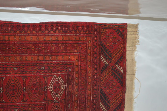 Image 1 of Tapis berbère rouge, fabriqué en Afghanistan