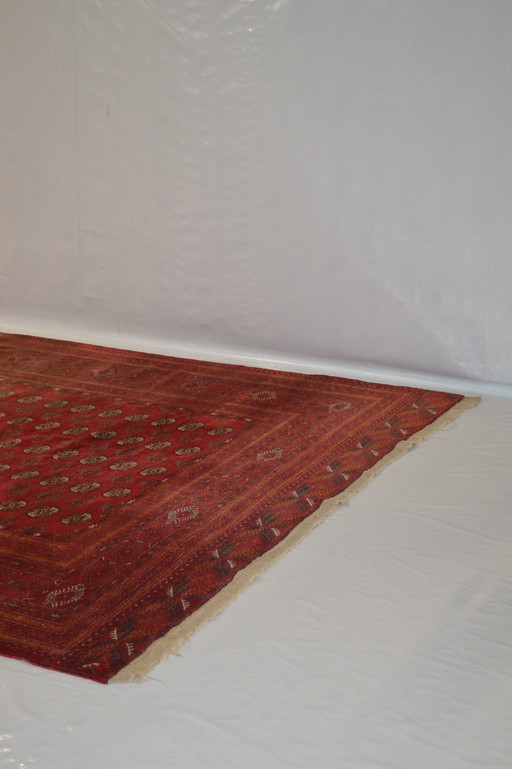 Tapis berbère rouge, fabriqué en Afghanistan