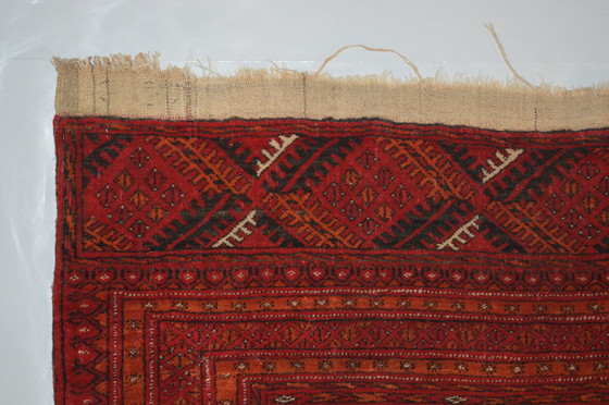 Image 1 of Tapis berbère rouge, fabriqué en Afghanistan