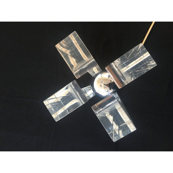 Image 1 of Lampe vintage en plexiglas de Michel Dumas