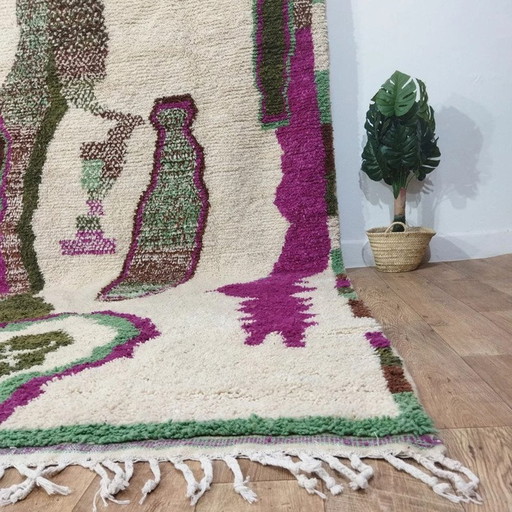 Tapis de laine berbère Boujad fait main - Handgefertigter Berber Boujad Wollteppich