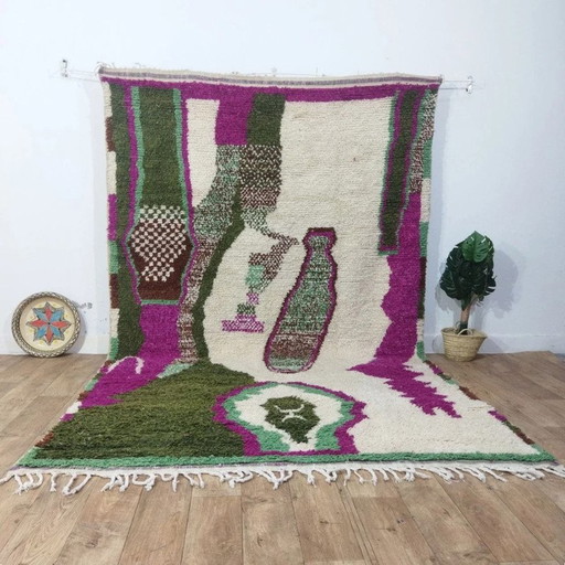 Tapis de laine berbère Boujad fait main - Handgefertigter Berber Boujad Wollteppich