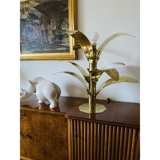 Image 1 of Lampadaire vintage en laiton palmier par Bottega Gadda, Italie 1960