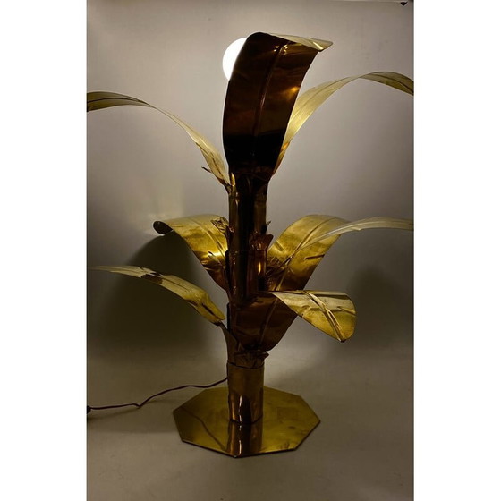 Image 1 of Lampadaire vintage en laiton palmier par Bottega Gadda, Italie 1960