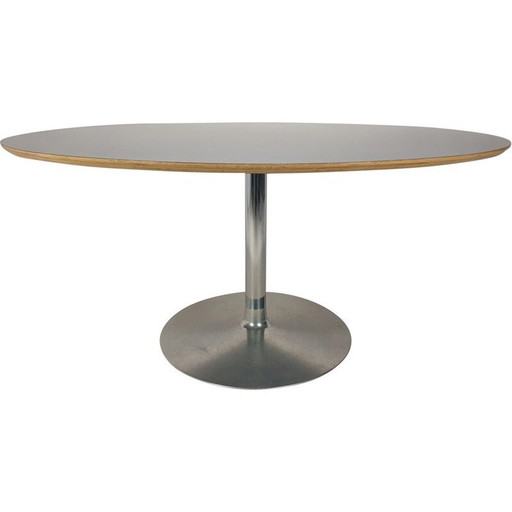 Table de salle à manger ovale vintage par Pierre Paulin pour Artifort, 1960s