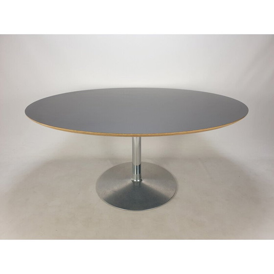 Image 1 of Table de salle à manger ovale vintage par Pierre Paulin pour Artifort, 1960s