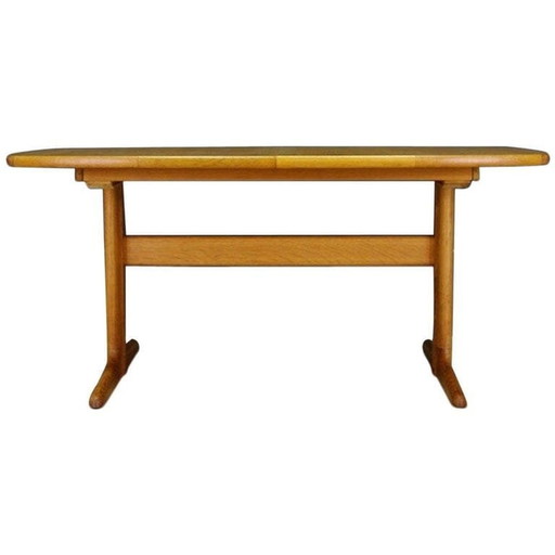 Table en frêne, design danois, années 1960, fabricant : Skovby