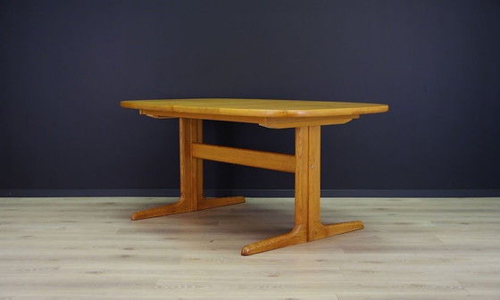 Image 1 of Table en frêne, design danois, années 1960, fabricant : Skovby