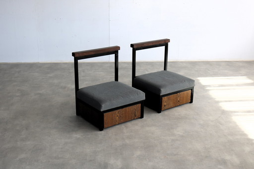2X Chaise Vintage