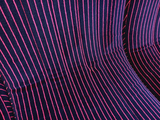 Image 1 of Canapé Modulable Vintage Snake Composé De 11 Modules Chauffeuses Et 3 Poufs En Tissu Velours Des Années 70 80