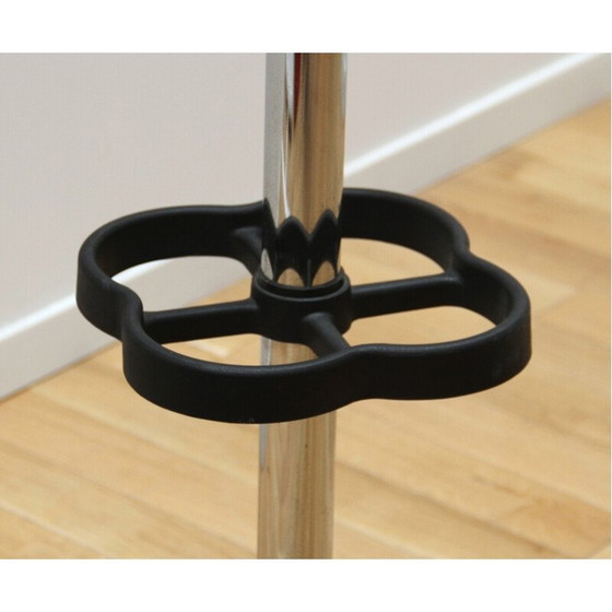 Image 1 of Porte-manteau vintage en métal chromé