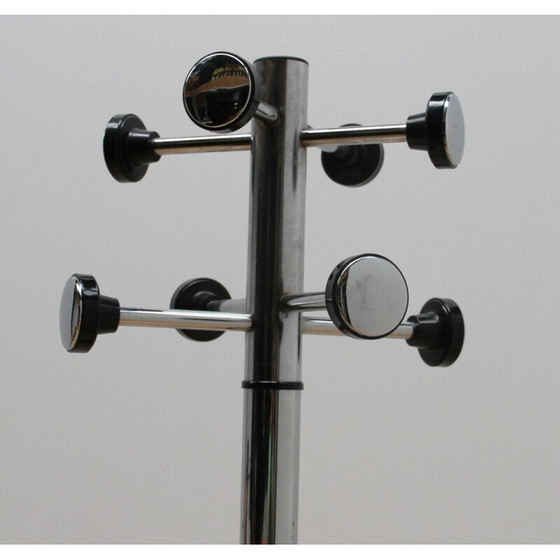 Image 1 of Porte-manteau vintage en métal chromé