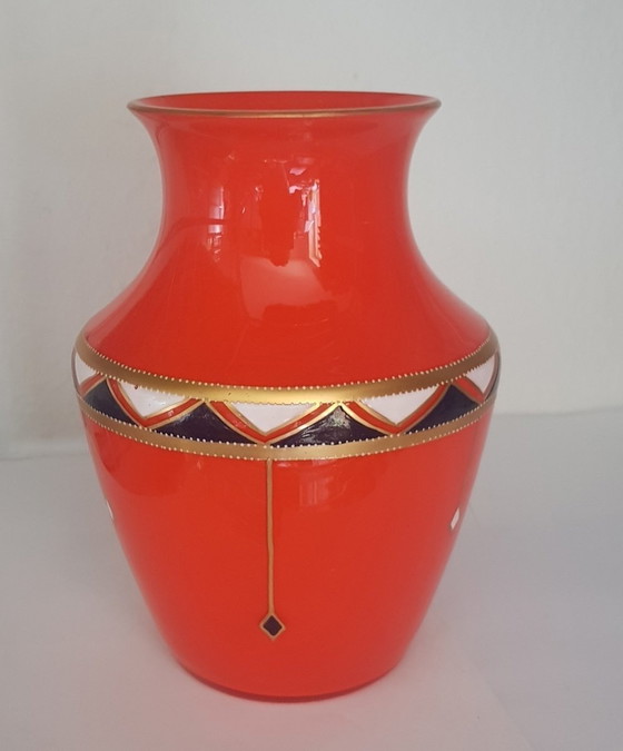 Image 1 of Vase en verre Art Déco Tango, 1920S