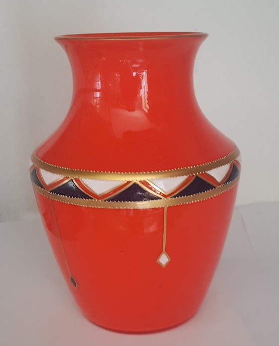 Image 1 of Vase en verre Art Déco Tango, 1920S