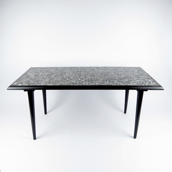 Image 1 of Table basse vintage à plateau en mosaïque