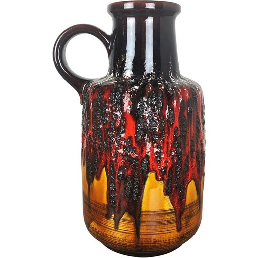 Grand vase vintage Pottery Fat Lava Vase Scheurich WGP 1970