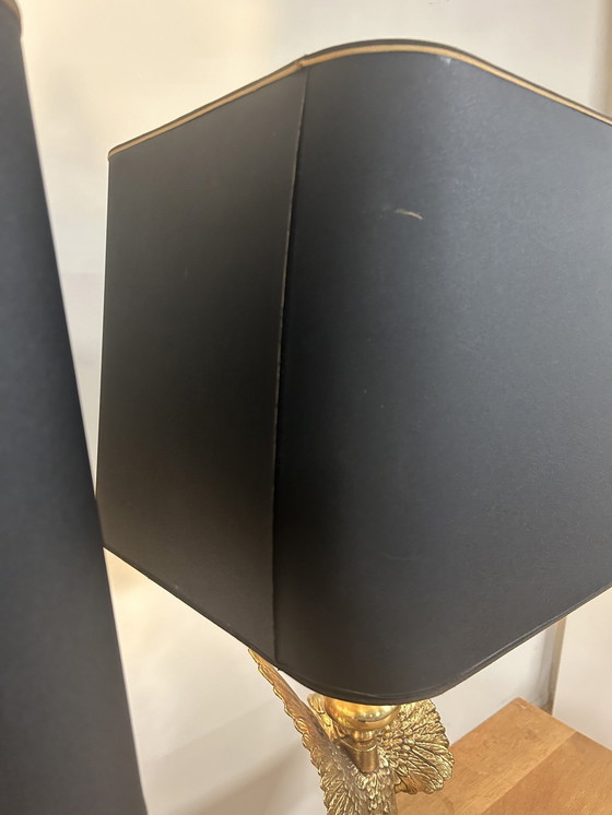 Image 1 of 2 lampes de table vintage Hollywood Regency Eagle de Deknudt