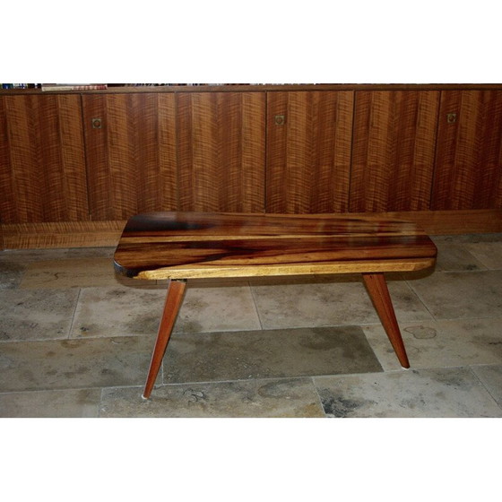 Image 1 of Table basse vintage en teck massif, jacaranda, 1950