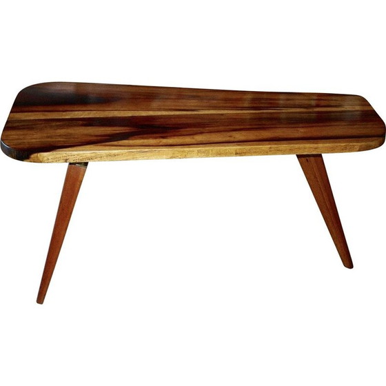 Image 1 of Table basse vintage en teck massif, jacaranda, 1950