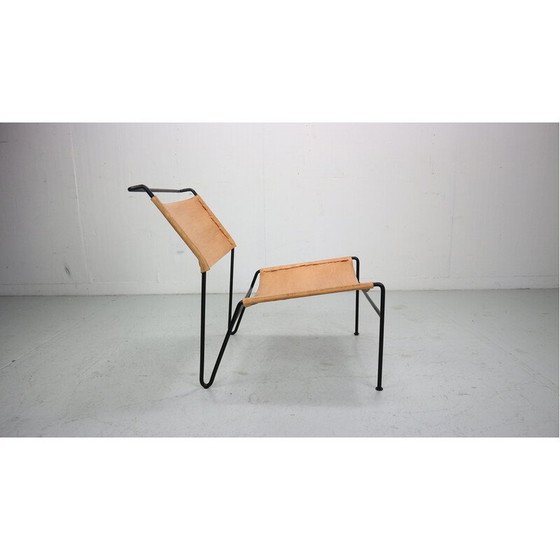 Image 1 of Chaise vintage en métal laqué par A. Dolleman pour Metz et Co, Pays-Bas 1950