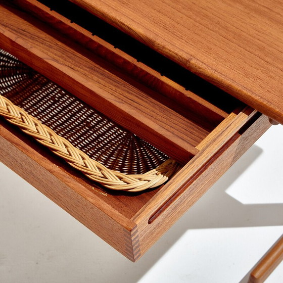 Image 1 of Table de couture vintage en teck de Kai Kristiansen pour Vildbjerg Møbelfabrik, 1960
