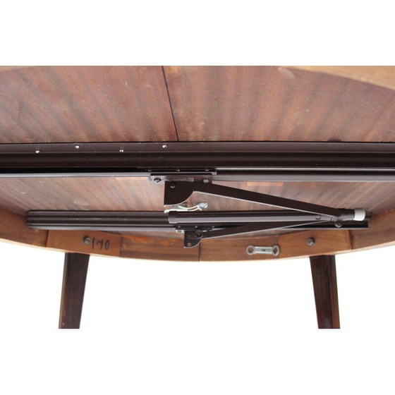 Image 1 of Table vintage en palissandre à trois rallonges conçue par Omann Junior, 1960
