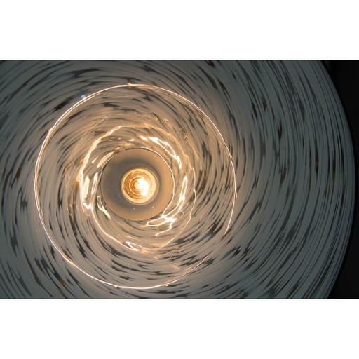 Lampe suspendue vintage en verre de Murano, Italie, années 1980