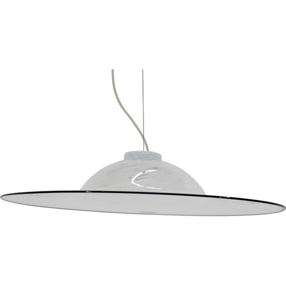 Image 1 of Lampe suspendue vintage en verre de Murano, Italie, années 1980